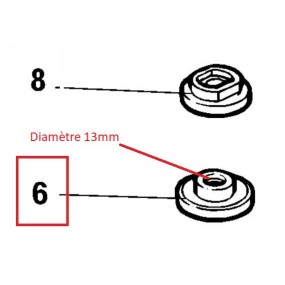 Ecrou de serrage meuleuses BLACK &  DECKER BD2023, KG1825, KG2024, P5702, P5703