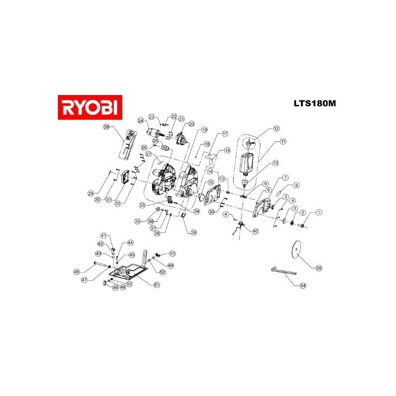 Réservoir à eau scie à carrelage RYOBI LTS180M