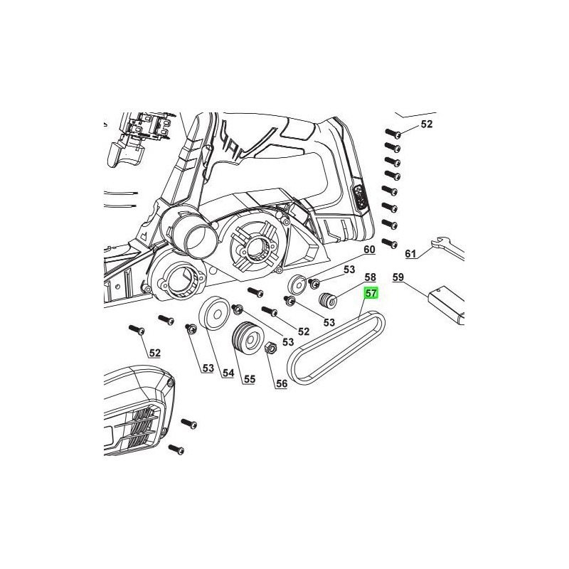 Courroie de rabot RYOBI One+ R18PL