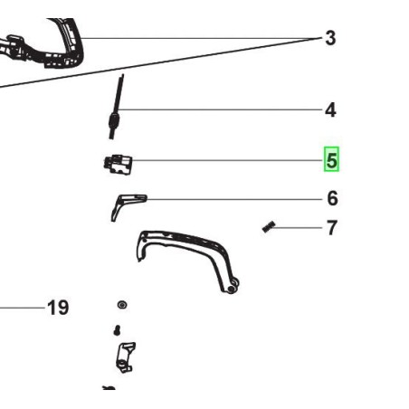 Interrupteur taille haies RYOBI RHT4550