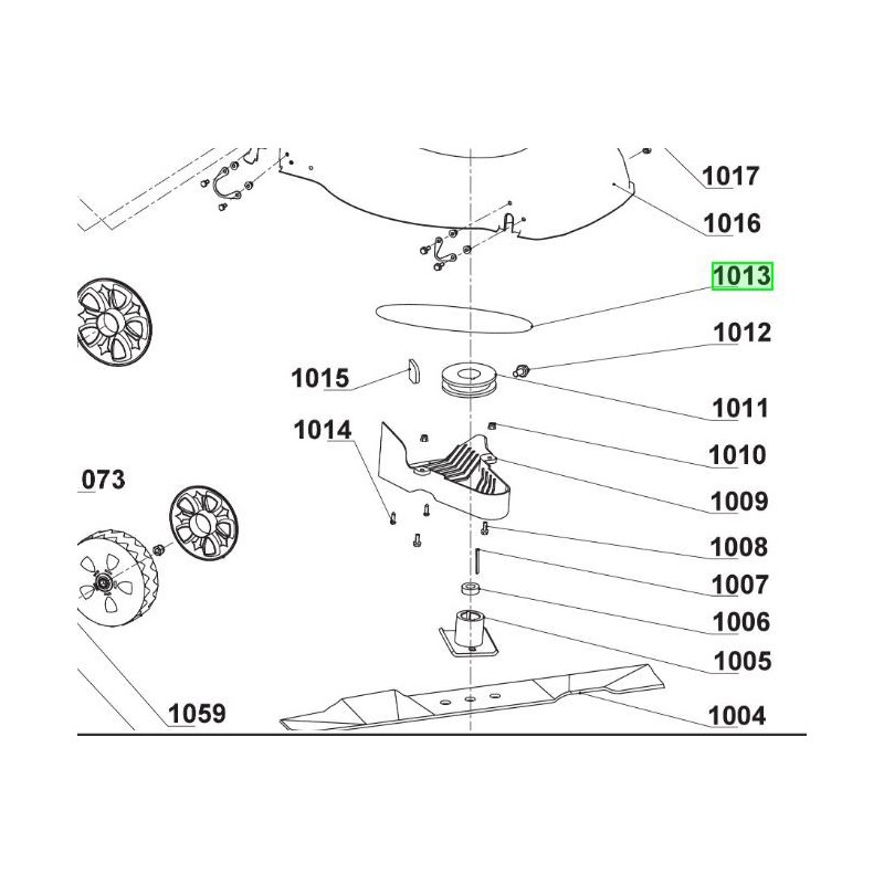 Courroie pour tondeuse RYOBI RLM4114