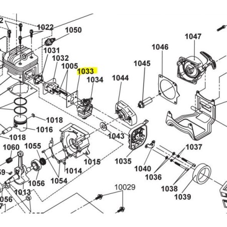 Joint de carburateur débroussailleuse RYOBI RBC42FSB