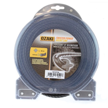 Fil débroussailleuse hélicoïdal OZAKI 3mm x 56m