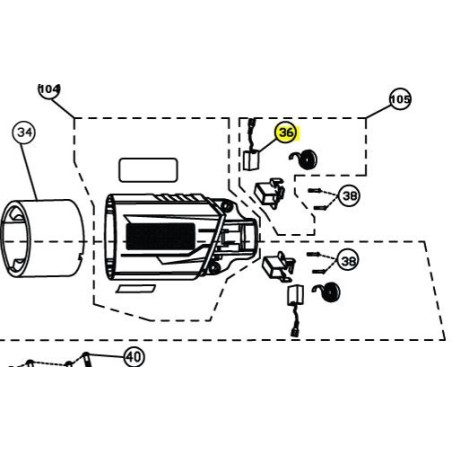 Charbon pour meuleuse RYOBI R18AG-0