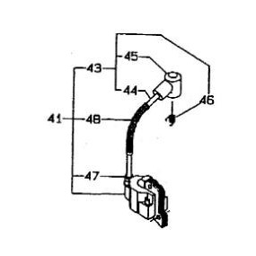 Bobine d'allumage débroussailleuse RYOBI PBC4243M