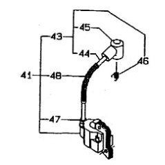 Bobine d'allumage débroussailleuse RYOBI PBC4243M