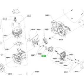 Carburateur débroussailleuses RYOBI RLT254CDSO - RBC254SBO