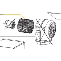 Turbine AIRLUX Z03294151 hottes AHI99IX, AHV68BK, AHV98BK, HD75C