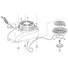 Lanceur pour tondeuse RYOBI RLM5319SME - RLM4617SM