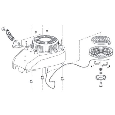 Lanceur pour tondeuse RYOBI RLM5319SME - RLM4617SM