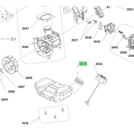 Réservoir essence débroussailleuse RYOBI RBC254SBO