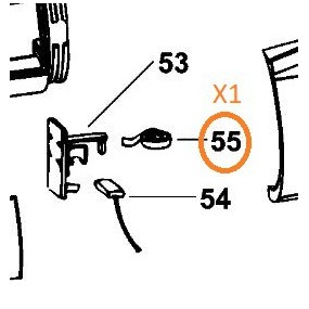 Ressort charbon BLACK & DECKER 569374-00 pour AST20XC, KG2000, KG2023