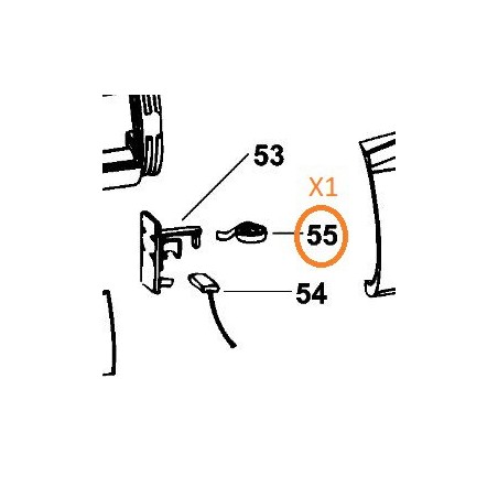 Ressort charbon BLACK & DECKER 569374-00 pour AST20XC, KG2000, KG2023