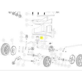Support de lame tondeuse RYOBI RLM4617SM - RLM5219SME