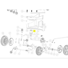 Support de lame tondeuse RYOBI RLM4617SM - RLM5219SME
