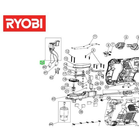 Interrupteur pour scie sabre RYOBI RRS1801M