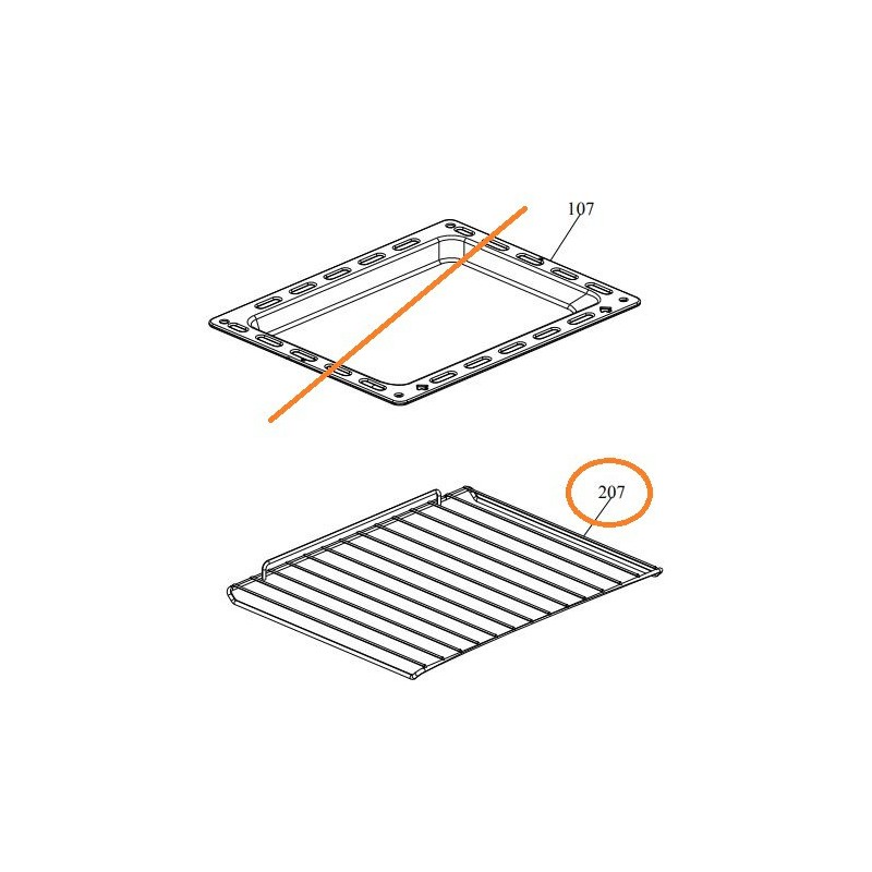 Grille Z031399003149 fours AIRLUX, GLEM AFD40BKTN, AFD40IXTN, AFD40WHT Grille Z031399003149 fours AIRLUX, GLEM AFD40BKTN, AFD40IXTN, AFD40WHT