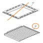 Grille Z031399003149 fours AIRLUX, GLEM AFD40BKTN, AFD40IXTN, AFD40WHT Grille Z031399003149 fours AIRLUX, GLEM AFD40BKTN, AFD40IXTN, AFD40WHT