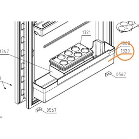 Porte bouteiiles AIRLUX Z537785 pour ART131A