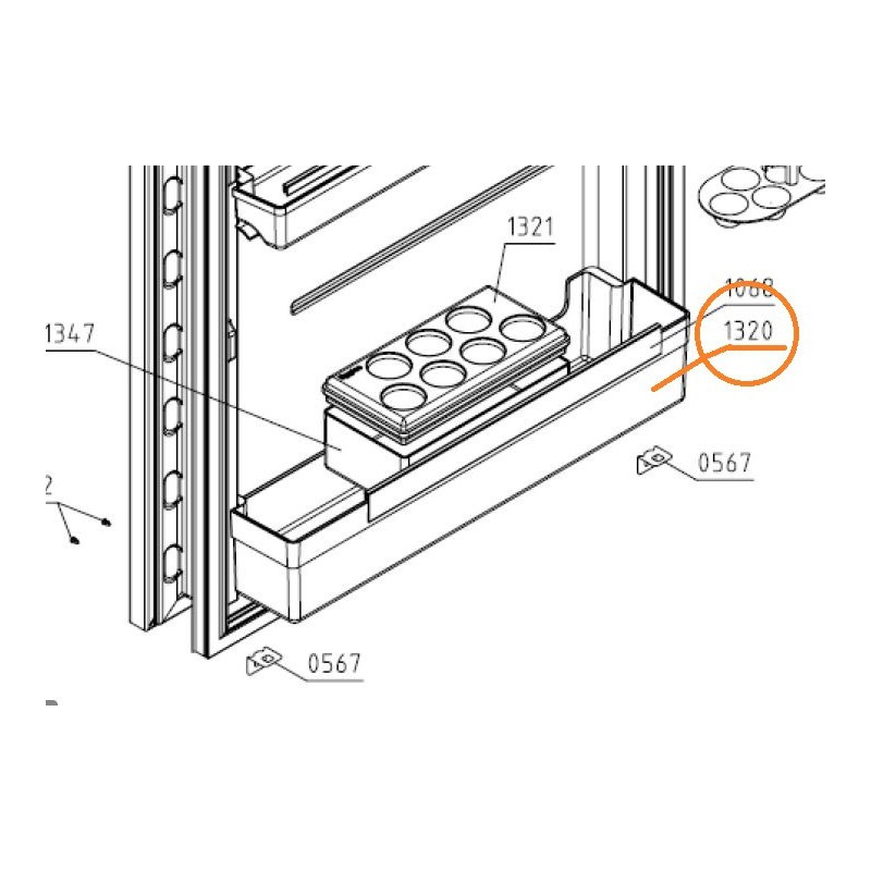 Porte bouteilles AIRLUX Z537785 pour ART131A