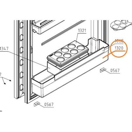 Porte bouteilles AIRLUX Z537785 pour ART131A