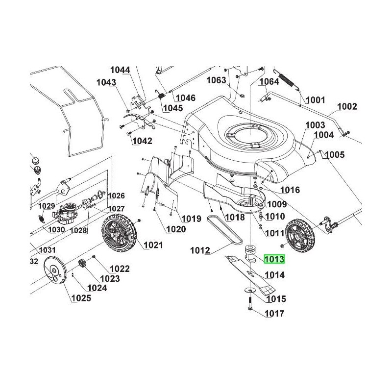 Support de lame tondeuse RYOBI RLM4614 - RLM46175SL Support de lame tondeuse RYOBI RLM4614 - RLM46175SL
