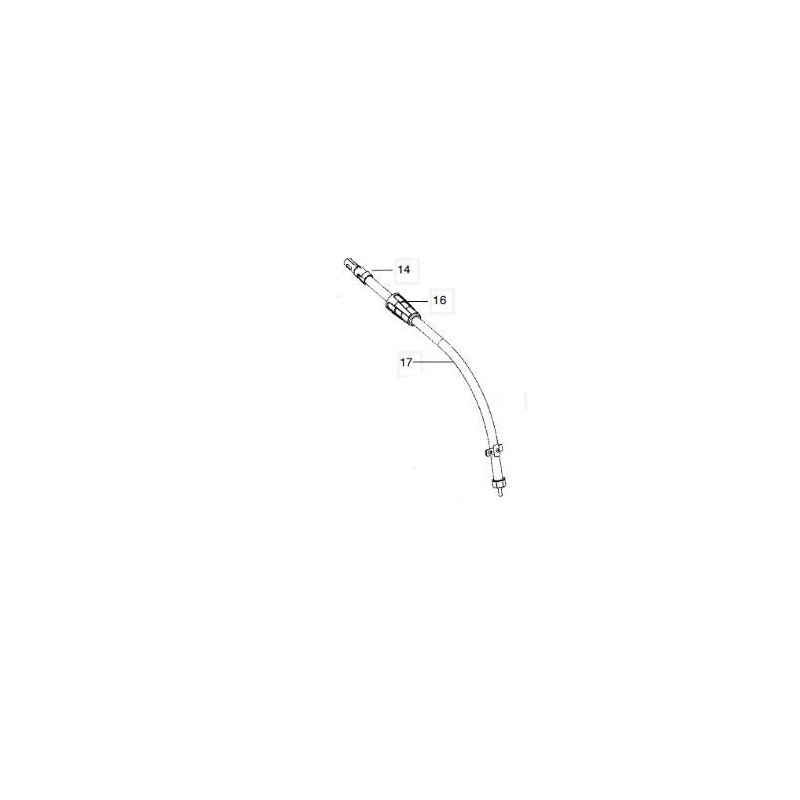 Arbre moteur partie basse débroussailleuse McCULLOCH TRIMMAC 967256201 Arbre moteur partie basse débroussailleuse McCULLOCH TRIMMAC 967256201