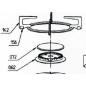 Chapeau de bruleur table de cuisson AIRLUX AV855 Chapeau de bruleur table de cuisson AIRLUX AV855