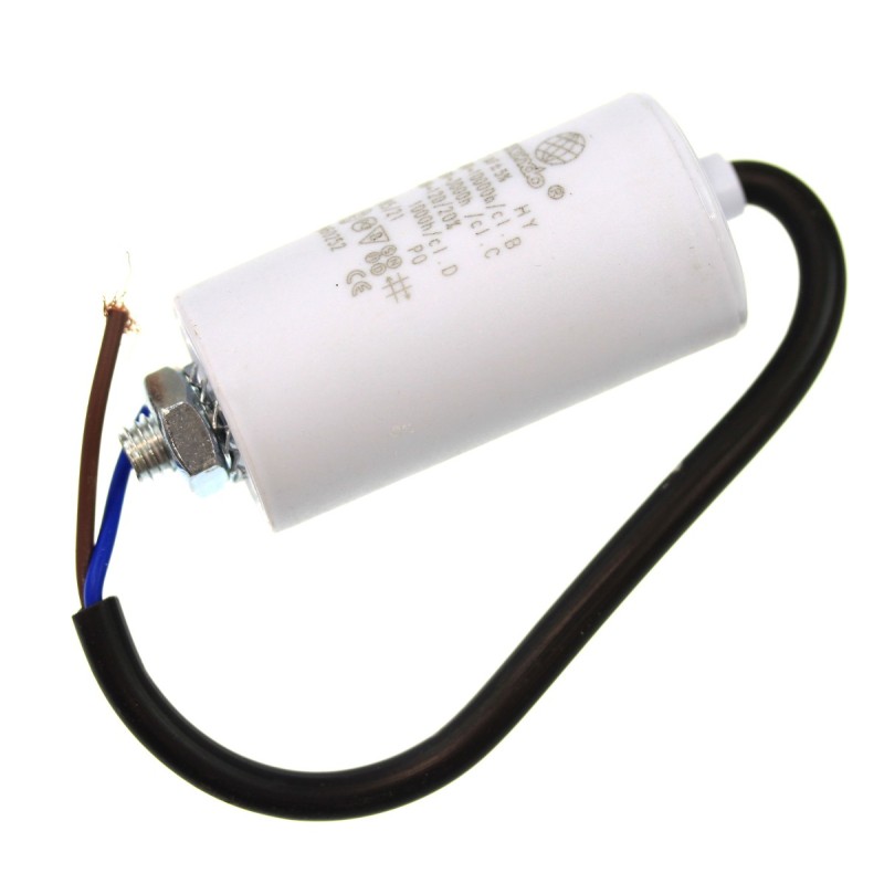 Condensateur 5 MF, 450 volt,  Etanche, Universel à fils