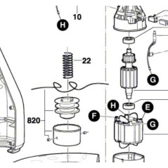 Ressort de bobine coupe-bordure SKIL 0730
