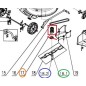Boulon GREATLAND lame tondeuses TOT951154, TOT911268, TOT911275 Boulon GREATLAND lame tondeuses TOT951154, TOT911268, TOT911275