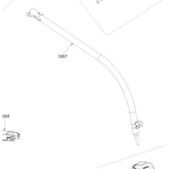 Tube avec axe débroussailleuse RYOBI RLT254CDSO