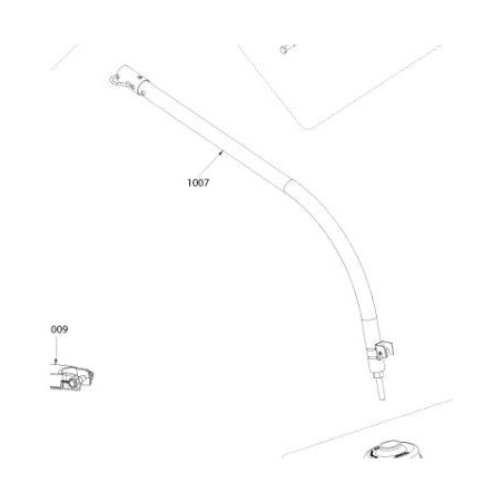 Tube avec axe débroussailleuse RYOBI RLT254CDSO