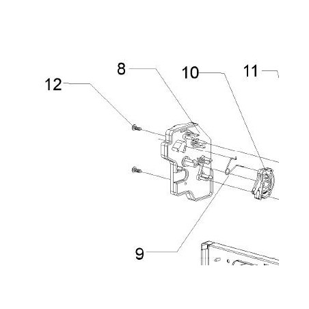 Verrouillage de porte micro-ondes AIRLUX FMO460C