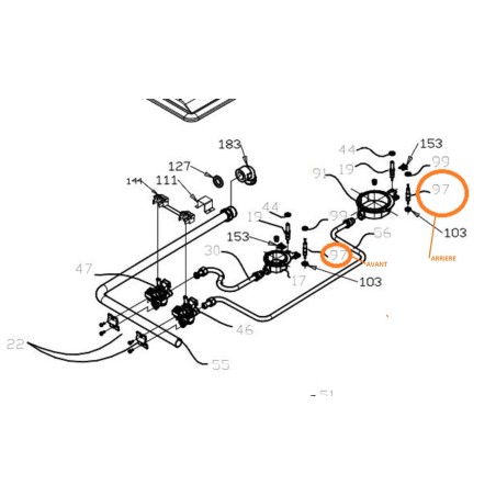 Thermocouple ZR01A013G GLEM AT32IX, AT64IX, AT685HIX, AT755IX, AT955HIX