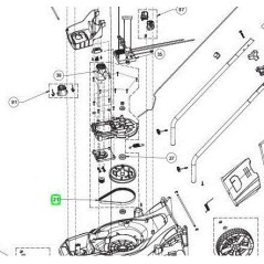 Courroie pour tondeuse sur batterie RYOBI OLM1833B