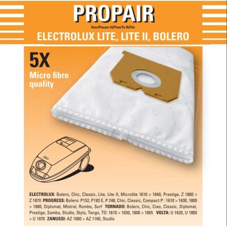 Sac Aspirateur PROGRESS compact - p152 - p153 - p155 - p182