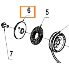 Poulie 585301401 pour lanceur débroussailleuse MC CULLOCH B26PS, T26CS