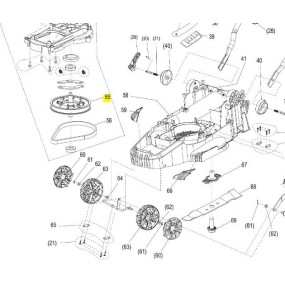 Poulie sortie moteur tondeuse RYOBI RLM15E36H