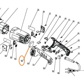 Platine électronique RYOBI meuleuse RYOBI modèle EAG2000G, EAG2000RS