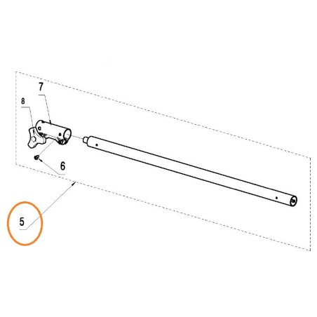 Tube MC CULLOCH supérieur pour débroussailleuses T26CS, B26PS