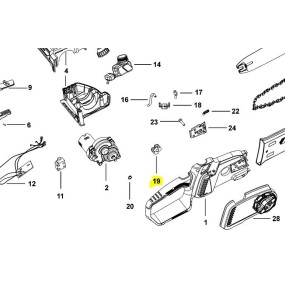Pignon tronconneuses BLACK  et  DECKER GKC1825L20