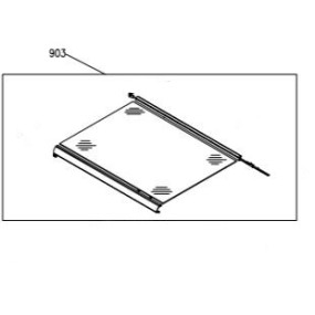 Dessus verre cuisinière GLEM AR854GI