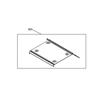Dessus verre cuisinière GLEM AR854GI