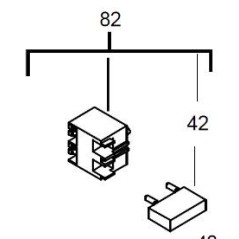 Interrupteur avec anti-parasite meuleuse AEG WS10-125SK