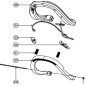 Levier de poignée taille-haies RYOBI RHT600RL Levier de poignée taille-haies RYOBI RHT600RL