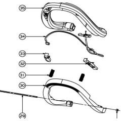 Levier de poignée taille-haies RYOBI RHT600RL
