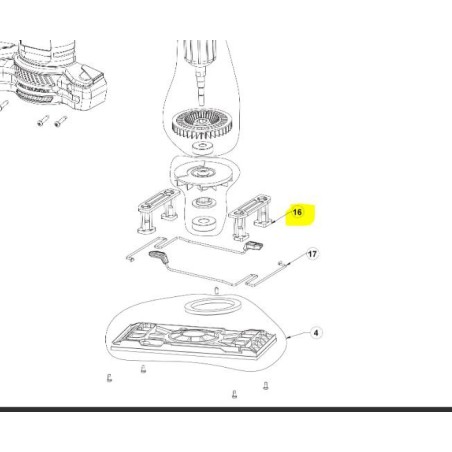 Pied pour ponceuse RYOBI modèles RSS200-G / RSS280-S