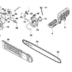 Guide pour tronçonneuse DeWalt DCM575