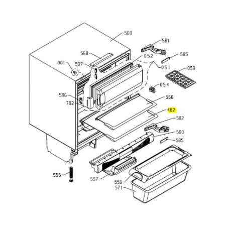 Clayette pour réfrigérateur AIRLUX RTF130A